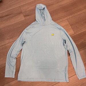 NEW - Size L - 2025 Masters Tournament TASC Performance Golf Hoodie - Light Blue